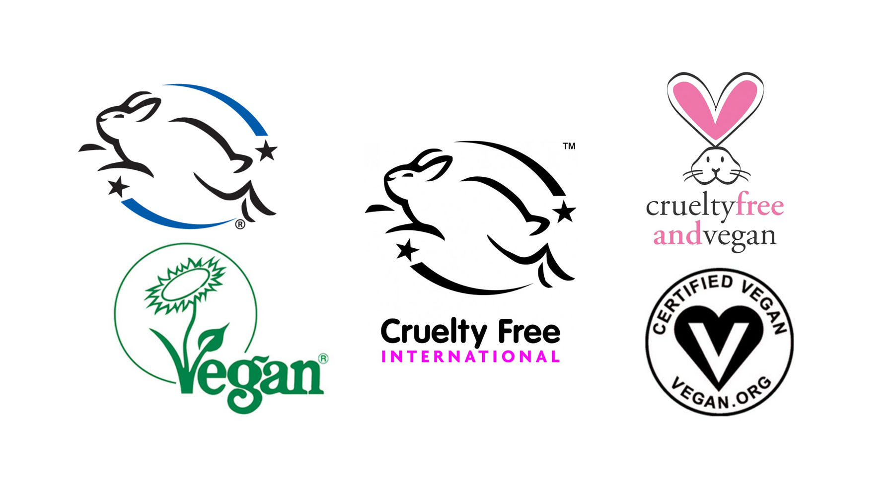 Vegan and cruelty-free logo blog post header