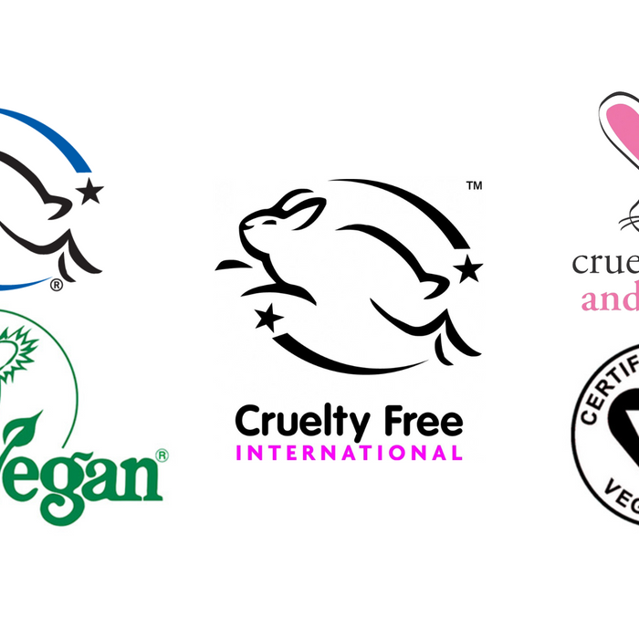 Vegan and cruelty-free logo blog post header