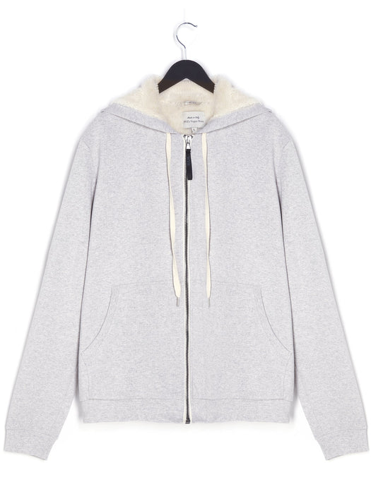 Zip Up Hoodie with Recycled Vegan Shearling Lining