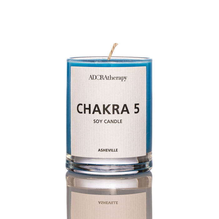 Adoratherapy Throat Chakra Meditation Candle
