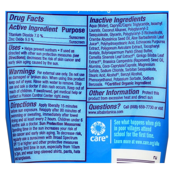 Sport Mineral Sunscreen - Fragrance Free Lotion Spf 45 - 4 Oz