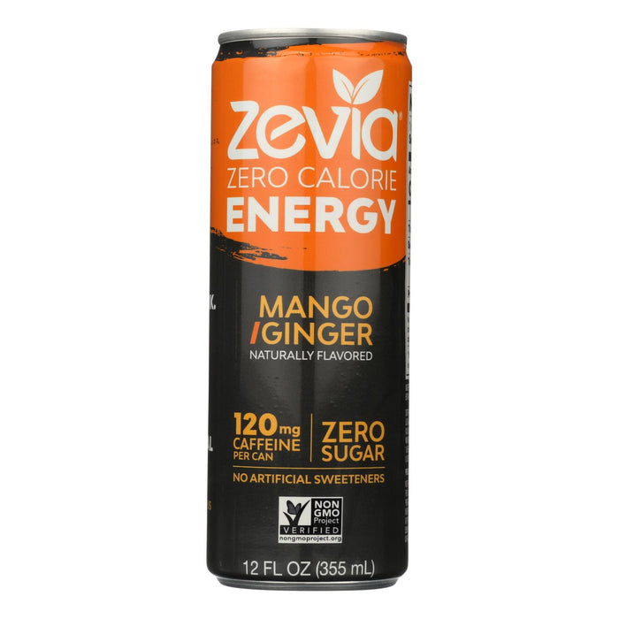 Mango Ginger Energy Drink - 12 cans - 12 Fl Oz