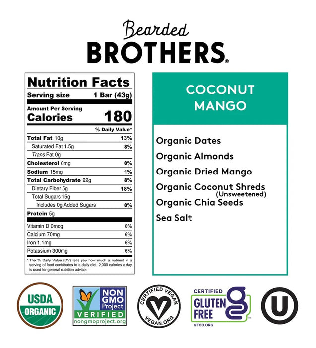 Energy Bar - Coconut Mango (12-pack)