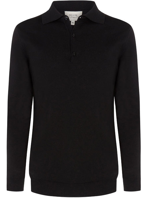 Vegan Men's Recycled Long Sleeve Polo | Will's Vegan Store